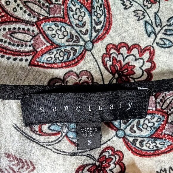 Sanctuary Belle Boho Floral Tunic Top - Picture 4 of 5